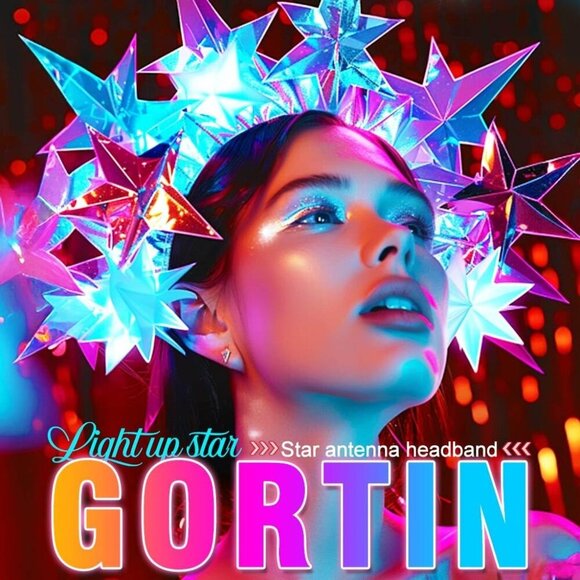 Disco Ball Headband Star LED Hair Accessories for Women Party Costume - Picture 6 of 6